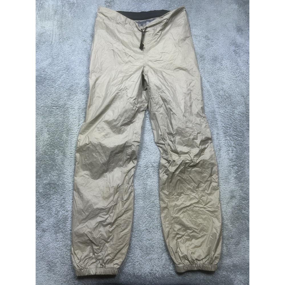Vintage Patagonia Rain Shadow Pants Mens S 31x31.5‎ Tan Nylon Mesh Lined Outdoor